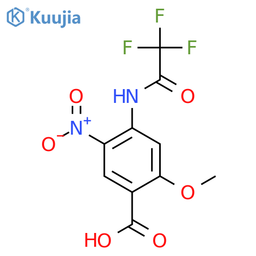 2-Methoxy-5-nitro-4-(2,2,2-trifluoroacetamido)benzoic acid structure