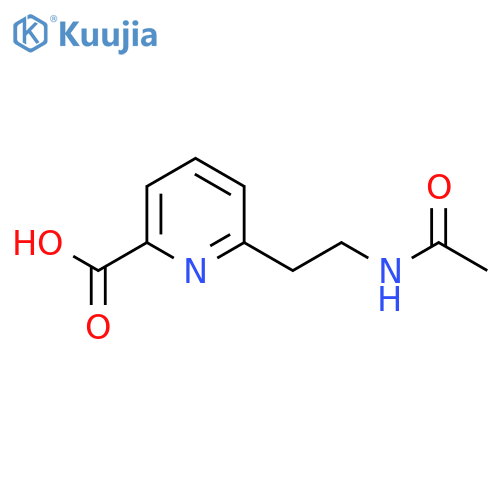 6-(2-Acetamidoethyl)pyridine-2-carboxylic acid structure