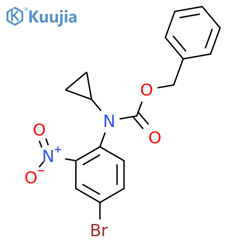 benzyl N-(4-bromo-2-nitrophenyl)-N-cyclopropylcarbamate structure
