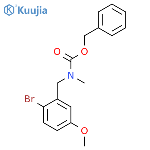 benzyl N-(2-bromo-5-methoxyphenyl)methyl-N-methylcarbamate structure