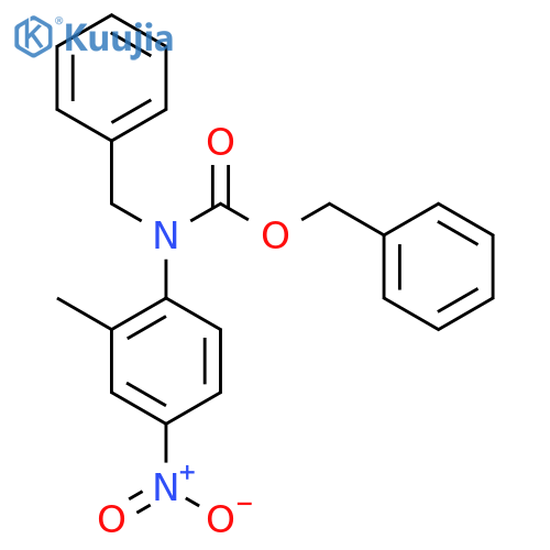 benzyl N-benzyl-N-(2-methyl-4-nitrophenyl)carbamate structure