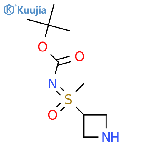 tert-butyl N-[(azetidin-3-yl)(methyl)oxo-lambda6-sulfanylidene]carbamate structure