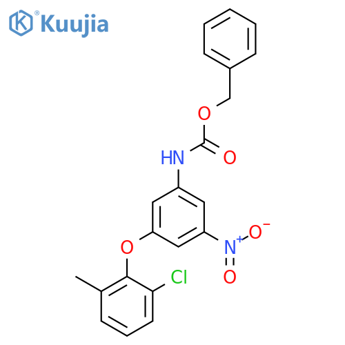 benzyl N-3-(2-chloro-6-methylphenoxy)-5-nitrophenylcarbamate structure