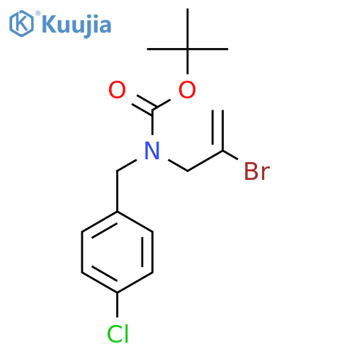 tert-butyl N-(2-bromoprop-2-en-1-yl)-N-(4-chlorophenyl)methylcarbamate structure