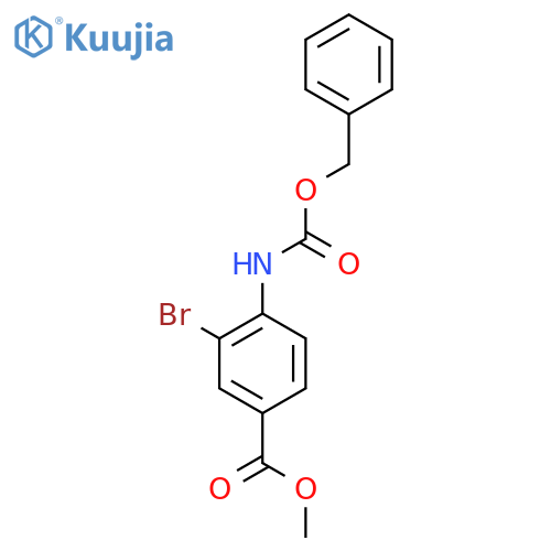 methyl 4-{(benzyloxy)carbonylamino}-3-bromobenzoate structure