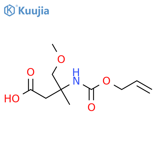 4-methoxy-3-methyl-3-{(prop-2-en-1-yloxy)carbonylamino}butanoic acid structure