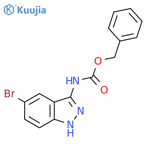 benzyl N-(5-bromo-1H-indazol-3-yl)carbamate structure