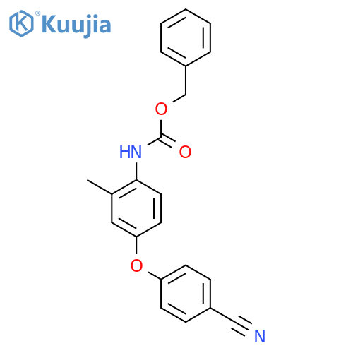 benzyl N-4-(4-cyanophenoxy)-2-methylphenylcarbamate structure