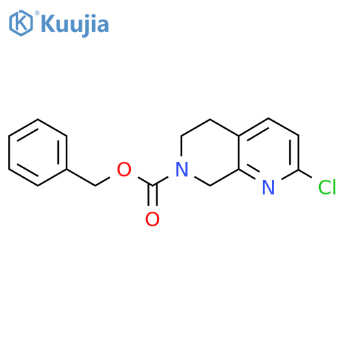 Benzyl 2-chloro-5,6,7,8-tetrahydro-1,7-naphthyridine-7-carboxylate structure