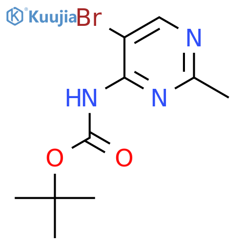4-Boc-amino-5-bromo-2-methylpyrimidine structure