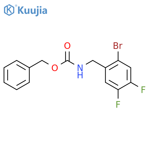 benzyl N-(2-bromo-4,5-difluorophenyl)methylcarbamate structure