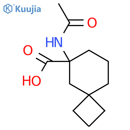 6-acetamidospiro3.5nonane-6-carboxylic acid structure
