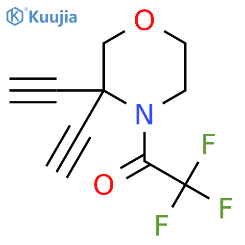 1-(3,3-Diethynylmorpholin-4-yl)-2,2,2-trifluoroethan-1-one structure
