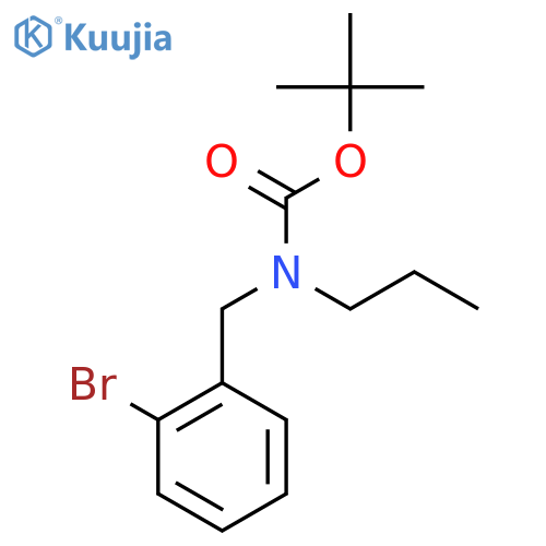 tert-butyl N-(2-bromophenyl)methyl-N-propylcarbamate structure