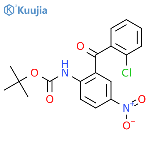 tert-butyl N-2-(2-chlorobenzoyl)-4-nitrophenylcarbamate structure