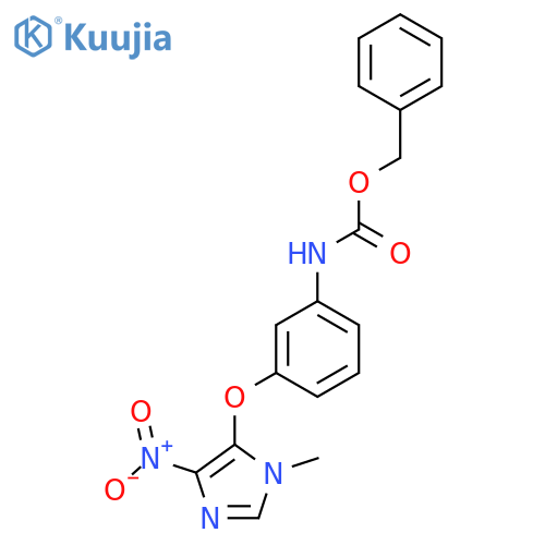 benzyl N-{3-(1-methyl-4-nitro-1H-imidazol-5-yl)oxyphenyl}carbamate structure
