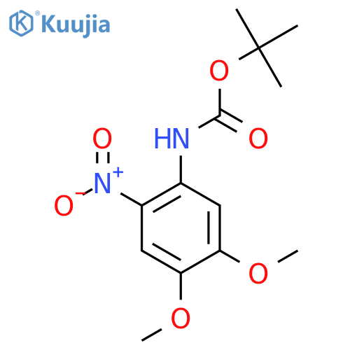 tert-butyl N-(4,5-dimethoxy-2-nitrophenyl)carbamate structure