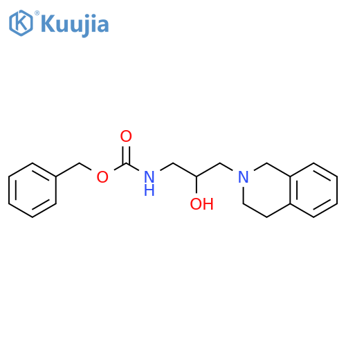 benzyl N-2-hydroxy-3-(1,2,3,4-tetrahydroisoquinolin-2-yl)propylcarbamate structure