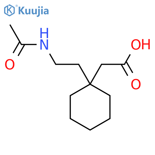 2-1-(2-acetamidoethyl)cyclohexylacetic acid structure