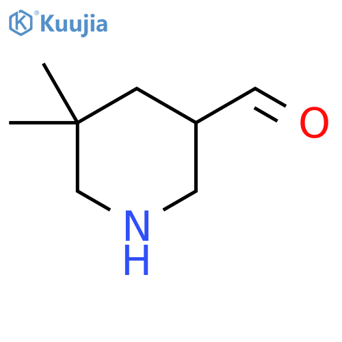 5,5-Dimethylpiperidine-3-carbaldehyde structure