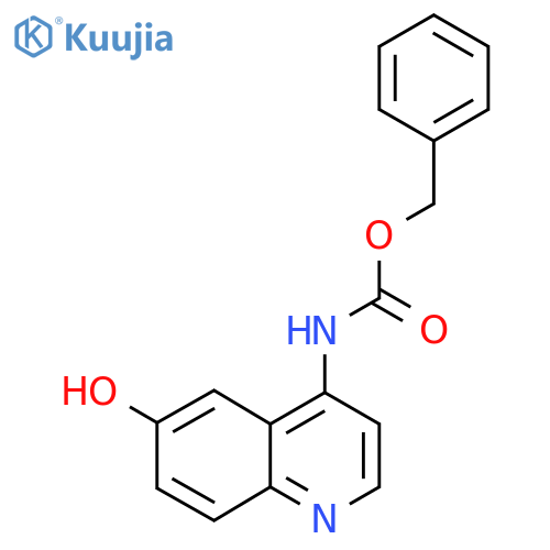 benzyl N-(6-hydroxyquinolin-4-yl)carbamate structure