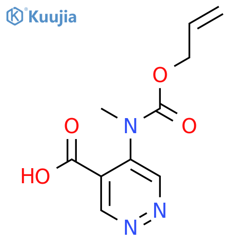 5-{methyl(prop-2-en-1-yloxy)carbonylamino}pyridazine-4-carboxylic acid structure