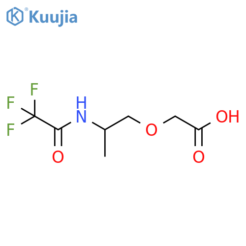 2-2-(trifluoroacetamido)propoxyacetic acid structure