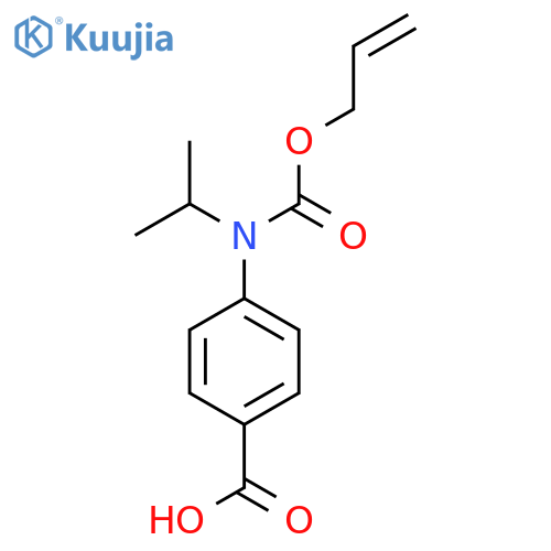 4-{(prop-2-en-1-yloxy)carbonyl(propan-2-yl)amino}benzoic acid structure