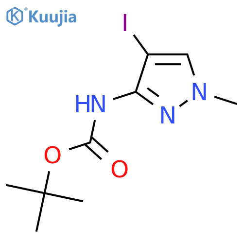 tert-butyl N-(4-iodo-1-methyl-1H-pyrazol-3-yl)carbamate structure