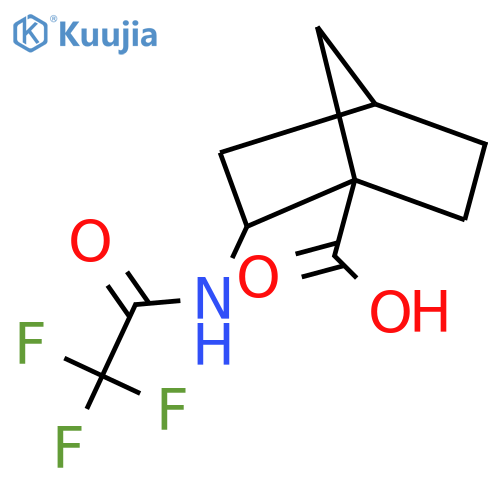 2-(Trifluoroacetamido)bicyclo[2.2.1]heptane-1-carboxylic acid structure