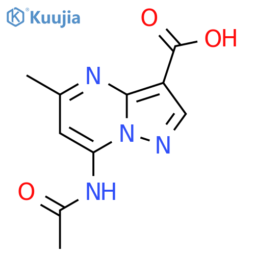 7-Acetamido-5-methylpyrazolo[1,5-a]pyrimidine-3-carboxylic acid structure