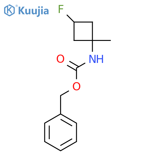 benzyl N-(3-fluoro-1-methylcyclobutyl)carbamate structure