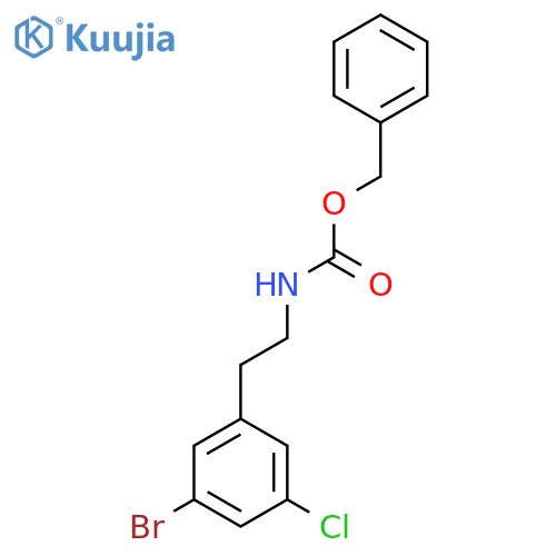 benzyl N-2-(3-bromo-5-chlorophenyl)ethylcarbamate structure