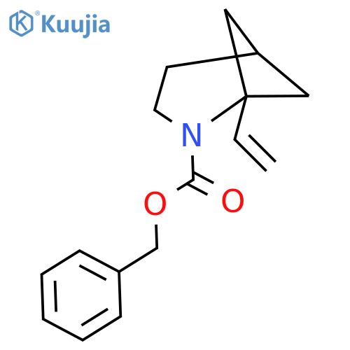benzyl 1-ethenyl-2-azabicyclo3.1.1heptane-2-carboxylate structure