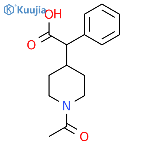 2-(1-Acetylpiperidin-4-yl)-2-phenylacetic acid structure