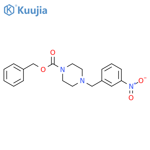 benzyl 4-(3-nitrophenyl)methylpiperazine-1-carboxylate structure