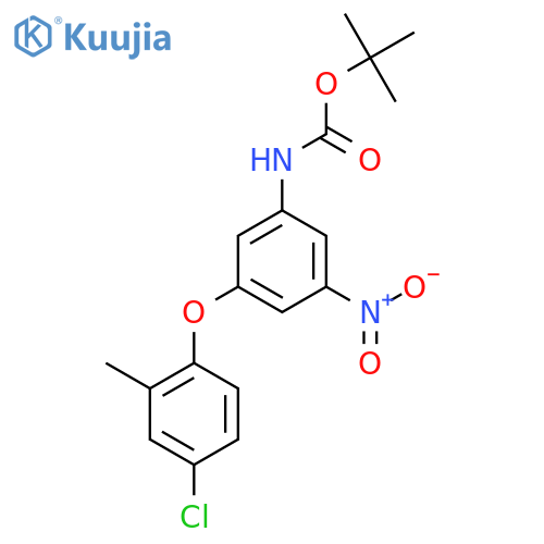tert-butyl N-3-(4-chloro-2-methylphenoxy)-5-nitrophenylcarbamate structure