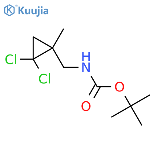 tert-butyl N-[(2,2-dichloro-1-methylcyclopropyl)methyl]carbamate structure