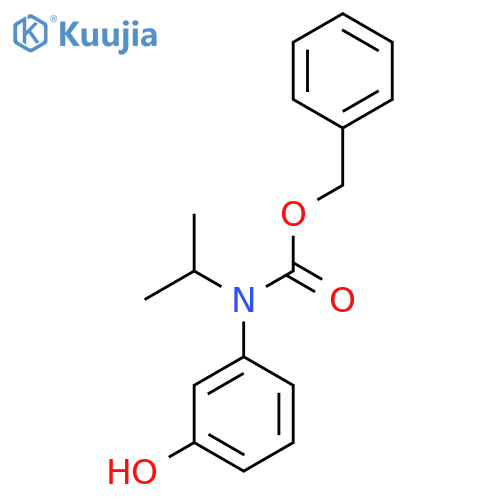 benzyl N-(3-hydroxyphenyl)-N-(propan-2-yl)carbamate structure
