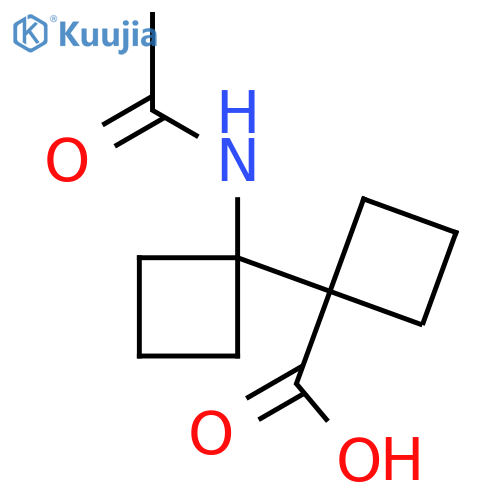1'-acetamido-1,1'-bi(cyclobutane)-1-carboxylic acid structure