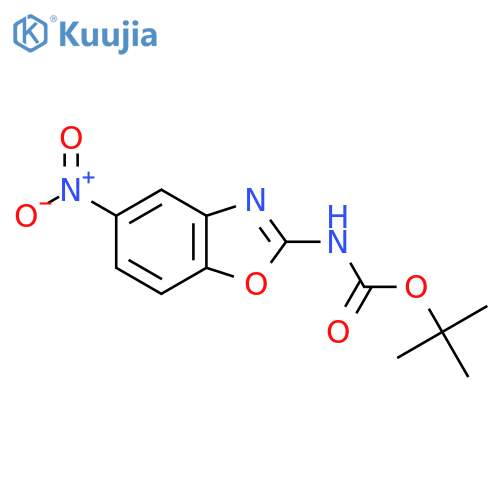 tert-butyl N-(5-nitro-1,3-benzoxazol-2-yl)carbamate structure