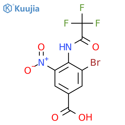 3-Bromo-5-nitro-4-(2,2,2-trifluoroacetamido)benzoic acid structure