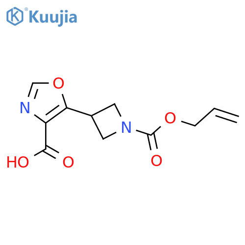 5-{1-(prop-2-en-1-yloxy)carbonylazetidin-3-yl}-1,3-oxazole-4-carboxylic acid structure