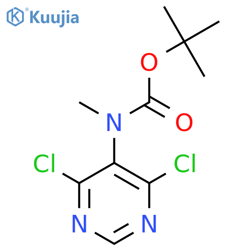 tert-butyl N-(4,6-dichloropyrimidin-5-yl)-N-methylcarbamate structure