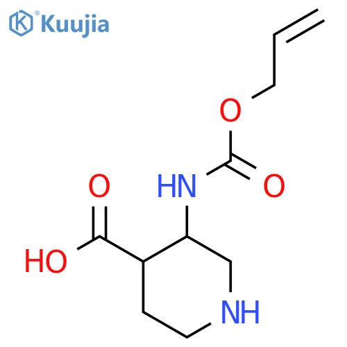 3-{(prop-2-en-1-yloxy)carbonylamino}piperidine-4-carboxylic acid structure