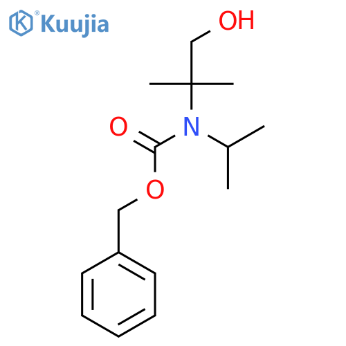 benzyl N-(1-hydroxy-2-methylpropan-2-yl)-N-(propan-2-yl)carbamate structure