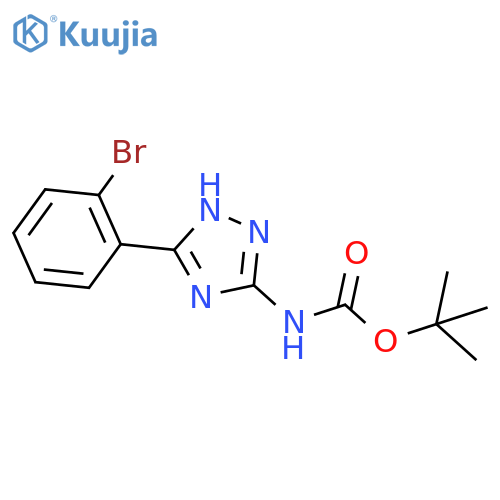 tert-butyl N-5-(2-bromophenyl)-4H-1,2,4-triazol-3-ylcarbamate structure