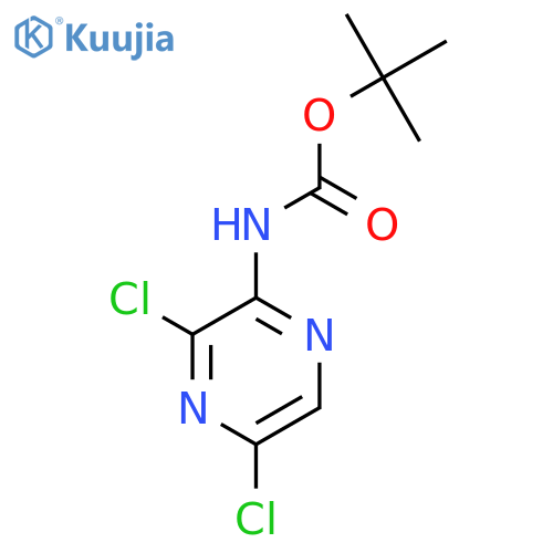 tert-butyl N-(3,5-dichloropyrazin-2-yl)carbamate structure