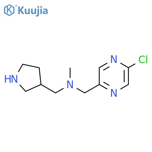 [(5-Chloropyrazin-2-yl)methyl](methyl)[(pyrrolidin-3-yl)methyl]amine structure