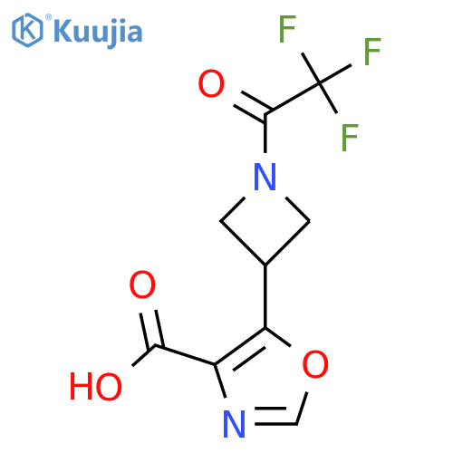 5-1-(2,2,2-trifluoroacetyl)azetidin-3-yl-1,3-oxazole-4-carboxylic acid structure
